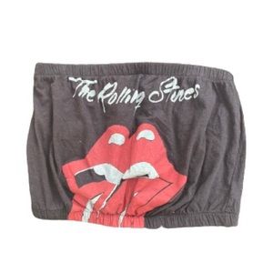 the rolling stones cropped tube top